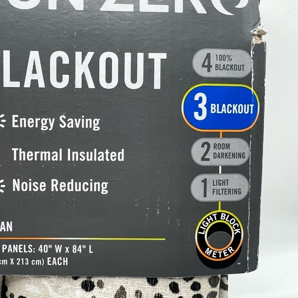 Sun zero blackout panels - Length: 84” Width: 40” - Picture 5 of 5